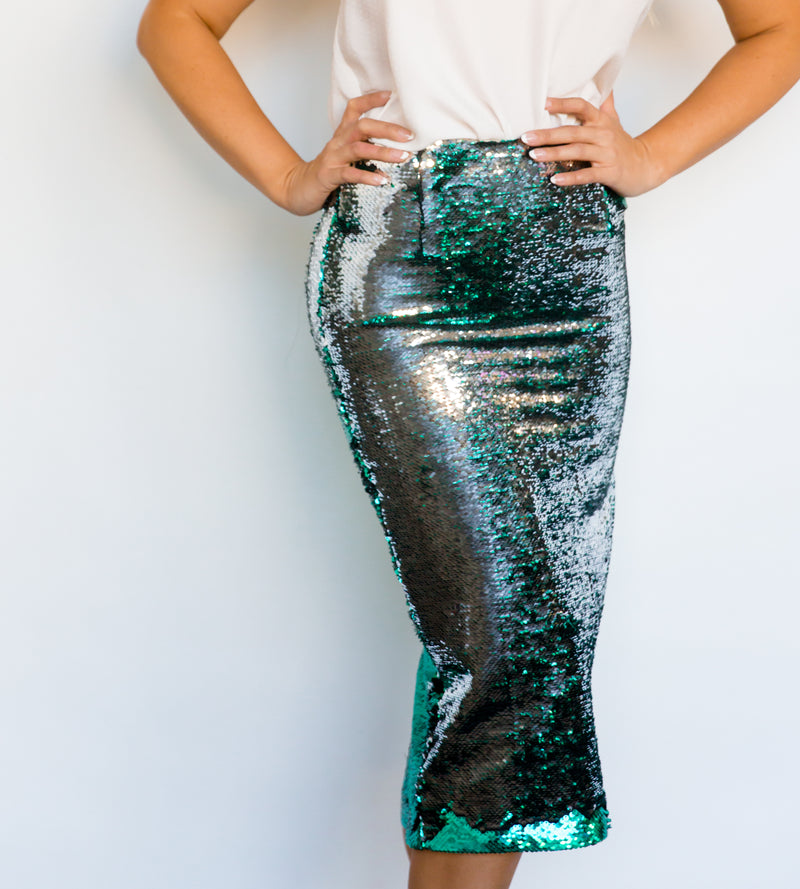 Liza Midi Mermaid Pencil Skirt